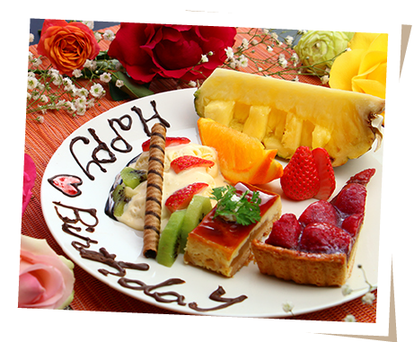 お誕生日ケーキ写真